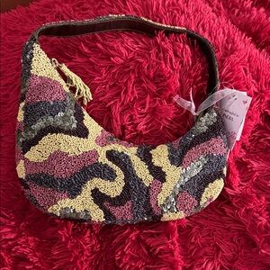 Sequin Camouflage Shoulder Bag